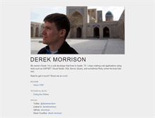 Tablet Screenshot of derek-morrison.com